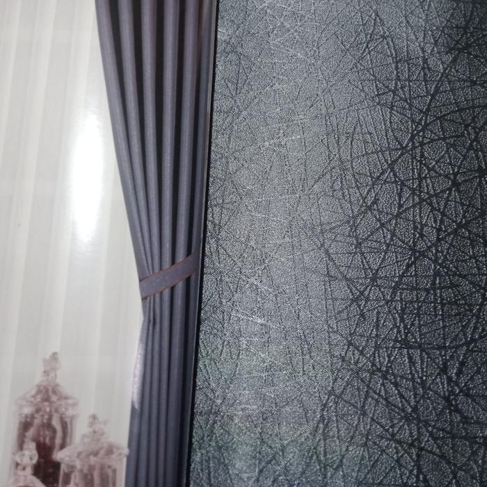 Gambar gorden/hordeng/korden jendela pintu minimalis L.230 x T.270 - Abu-abu dari gorden priangan undefined Tokopedia