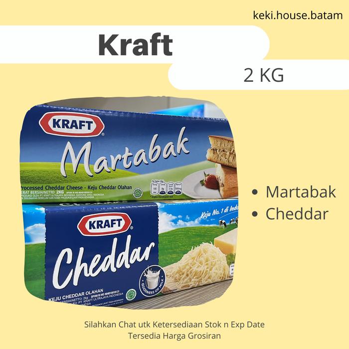 Gambar Keju Kraft Cheddar Martabak 2KG dari TBK Keki House undefined Tokopedia