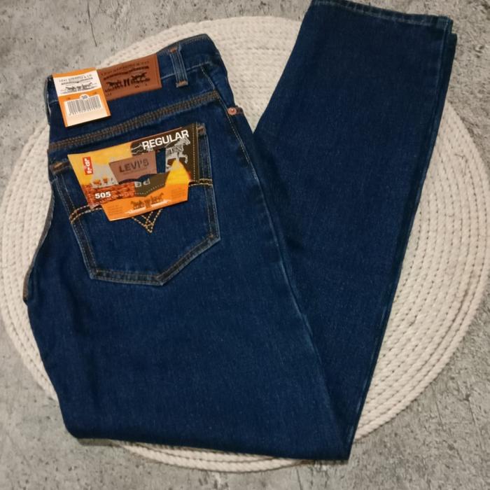 Gambar CELANA JEANS PRIA PANJANG STANDAR/REGULAR FIT JEANS DISTRO JUMBO 33-38 - nevy, 34 dari MILENIAL_BUSANA undefined 4 Tokopedia