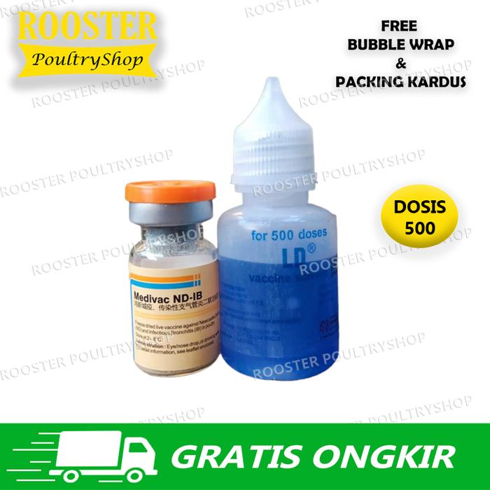 Gambar Vaksinasi Vaksin Ayam ND IB Dosis untuk 1000 ekor ayam - Dosis 500 dari Rumah Vaksin Ayam undefined Tokopedia