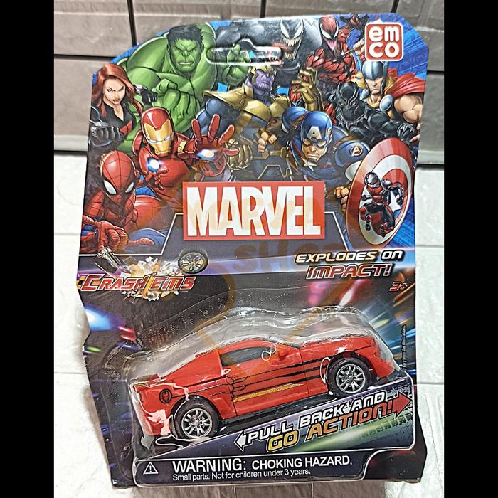Gambar EMCO CRASH EMS / CRASHEMS SERI STREET Mainan Mobil Mobilan Pullback - Marvel Iron Man dari NoeyaShop undefined Tokopedia