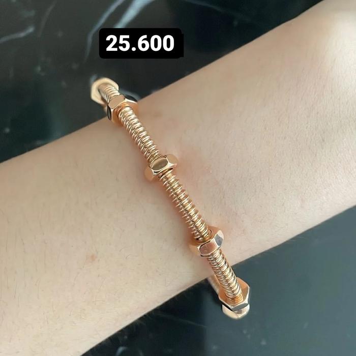 Gambar Gelang Italy Model Baut 17K dari Laris Jewellery undefined Tokopedia