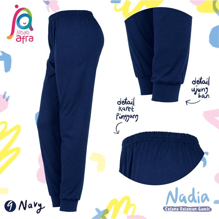 Gambar Celana Legging Daleman Gamis Nadia Size M - by Jilbab Arfa Afra - Navy M dari ShaRay Collection undefined Tokopedia