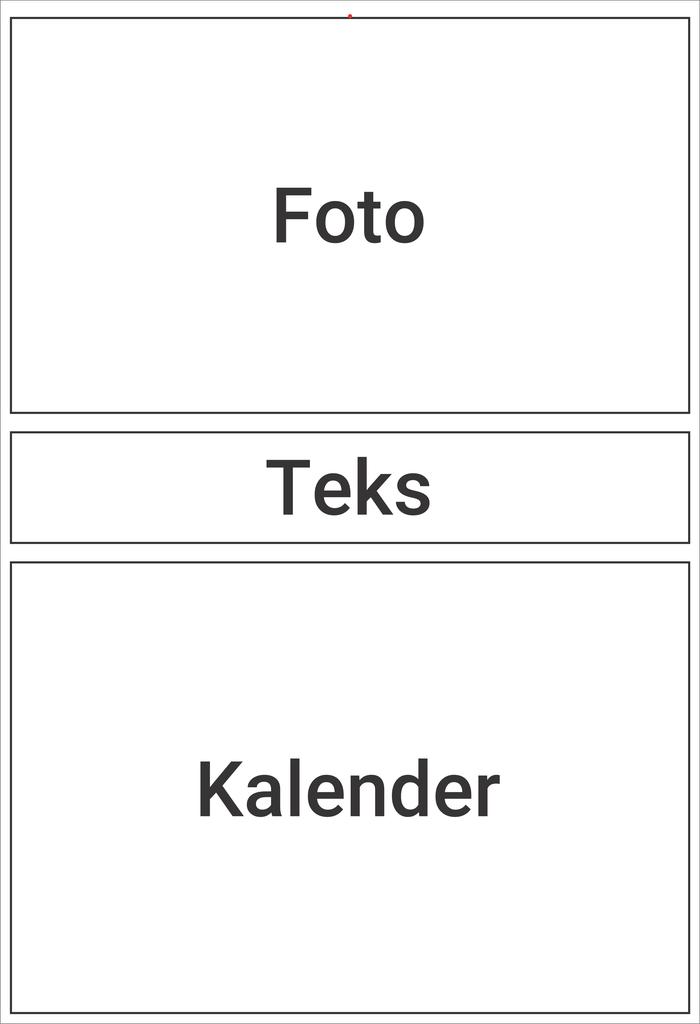 Gambar Kalender dinding custom 1 lembar - Template 3 dari War Project undefined Tokopedia