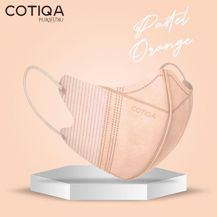 Gambar Masker Duckbill Cotiqa 4Ply - Tebal Murah model Sensi - Orange dari Lesformore Kota Tangerang Tokopedia