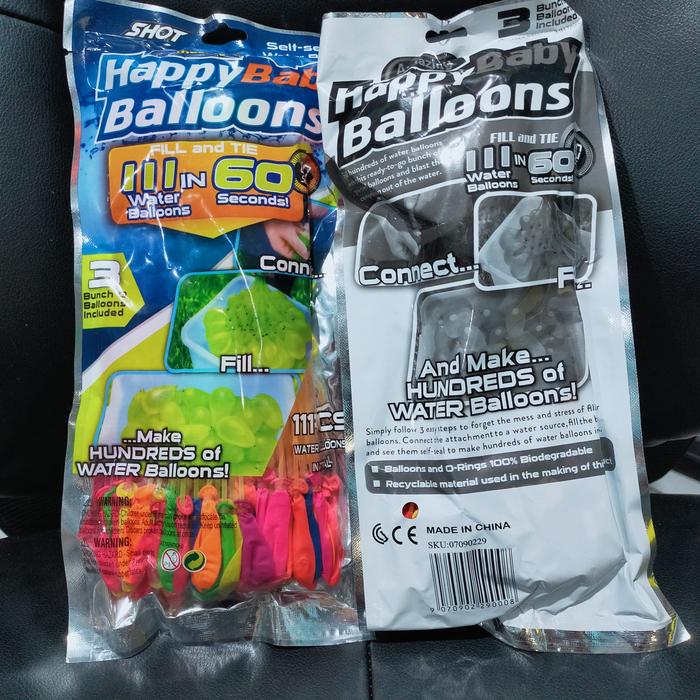 Gambar Magic Bunch Water Balloon 111 pcs Balon Air Mainan Perang Bom Battle - water balon 111 dari Violetacc undefined Tokopedia