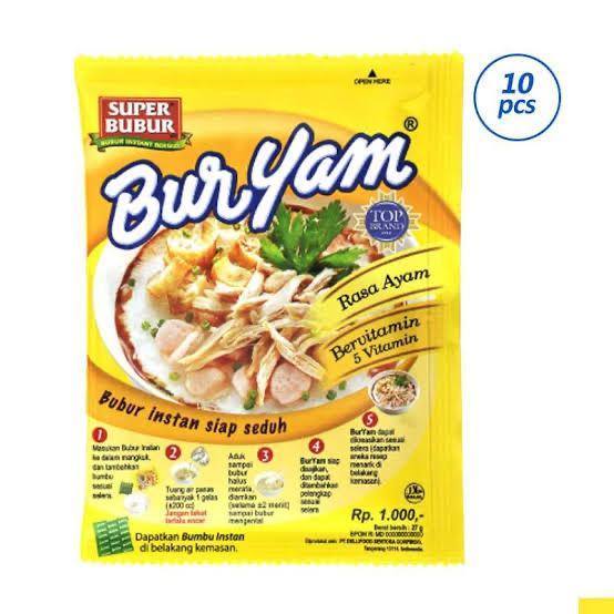 Gambar Super Bubur Buryam 22gr / 1 Renceng / 10 pcs dari beliapa_store undefined Tokopedia