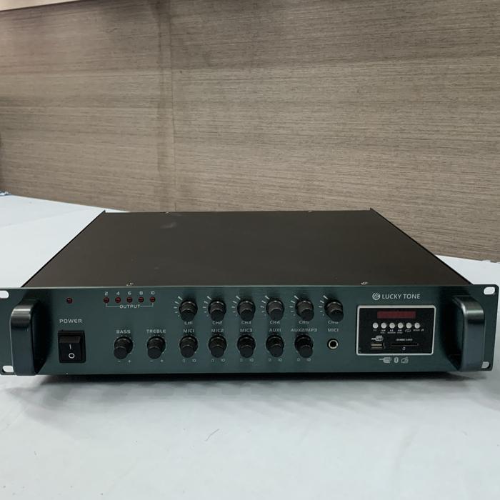 Gambar Lucky tone - hi impedance power amplifier 6 zone - 500 watt , usb , dari MAESTROMUSIK undefined Tokopedia