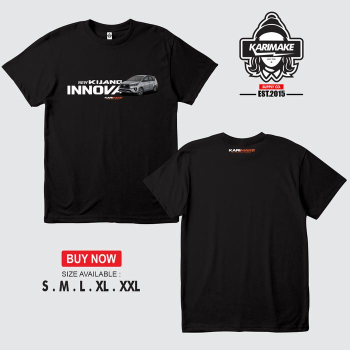 Gambar Kaos Baju Mobil TOYOTA NEW KIJANG INNOVA 2022 Streetwear - Karimake - V1 - HITAM, S dari KRMK Karimake undefined Tokopedia