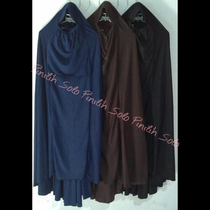 Gambar jilbab cadar rits kaos super dari Pinilih Solo undefined Tokopedia