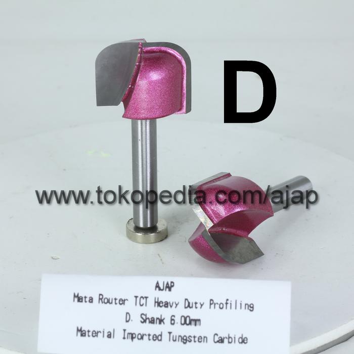 Gambar Mata Router Profil Trimmer CNC shank 6mm TCT Heavy Duty Kayu Acrylic - D dari ajap cnc undefined Tokopedia