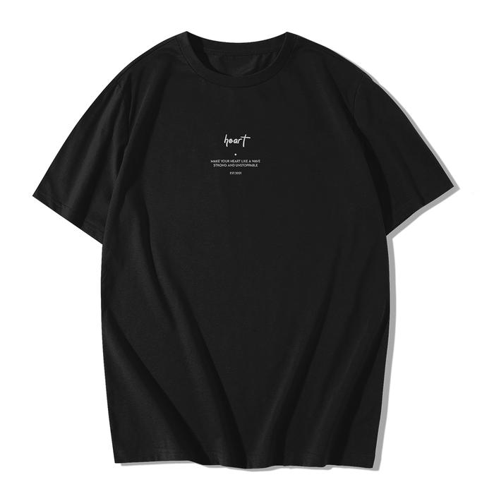 Gambar BAJU/T-SHIRT/KAOS DISTRO MURAH PRIA WANITA HEART COMBET 3S HITAM PUTIH - Hitam, S dari UBAID_COLLECTION undefined Tokopedia