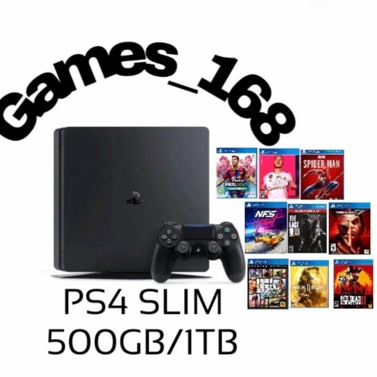 PS4 /PLAYSTATION SLIM HDD 500GB/1TB +STIK +FULL GAMES FAT 500GB, STIK  +PAKET A