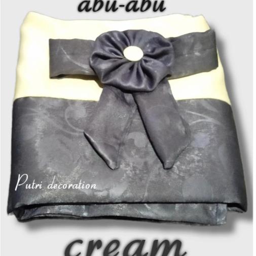 Gambar gorden jendela/gorden kupu-kupu kombinasi abu cream - abu & cream, T.190 cm dari GORDEN ASILA undefined Tokopedia