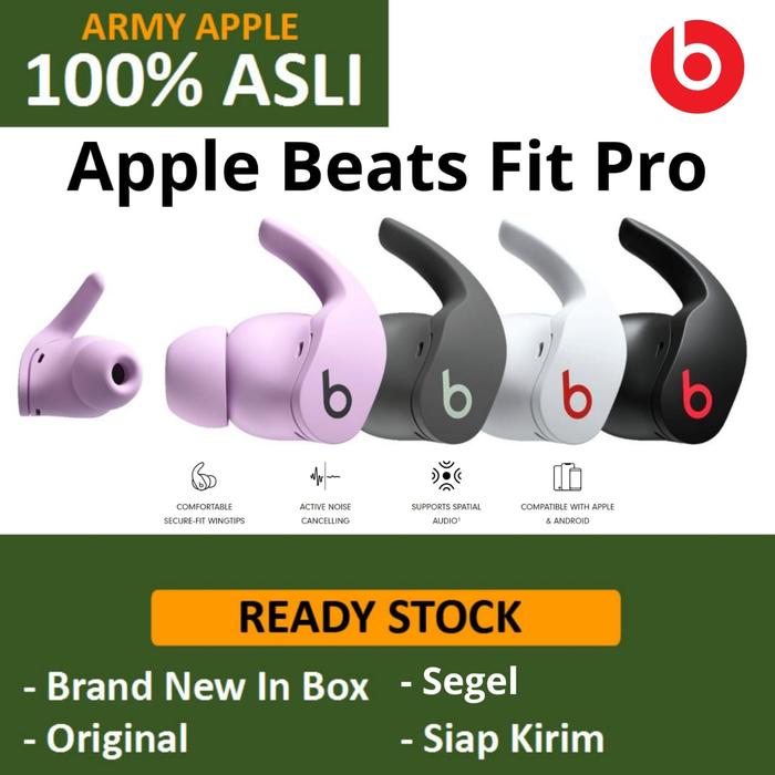 Jual Apple Beats Fit Pro by Dr. Dre Noise Cancelling True Wireless In Ear -  Black - Jakarta Utara - Armyapple | Tokopedia
