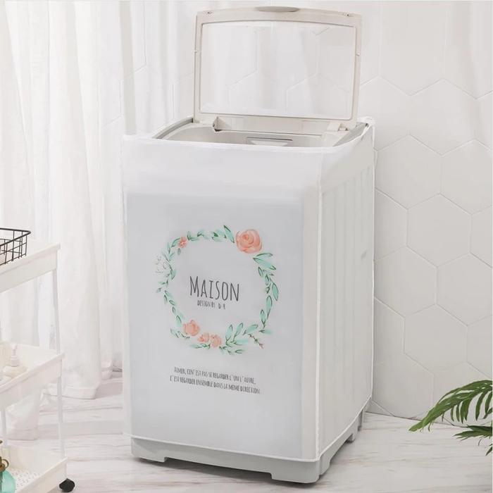 Gambar Sarung Penutup Mesin Cuci Bukaan Atas PEVA Washing Machine Cover Murah - Mansion dari Home Diaries 7 undefined Tokopedia