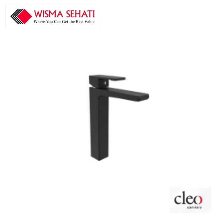 Gambar CLEO Square Basin Faucet Black Matte High Riser / Standard - High Riser dari Wisma Sehati undefined Tokopedia