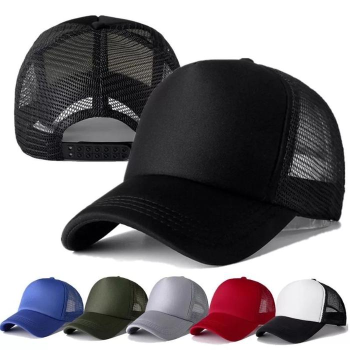 Gambar Topi Trucker POLOS TOPI Jaring Polos topi Jala polos - Banyak Warna - Putih dari R&J Shopp undefined 4 Tokopedia