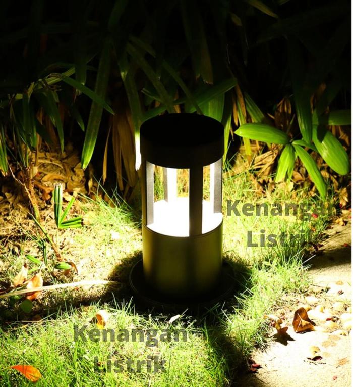 Gambar Lampu Taman LED/ Lampu Pagar/ Lampu Pilar Minimalis IP65 3000K - Bulat dari Kenangan Listrik undefined Tokopedia