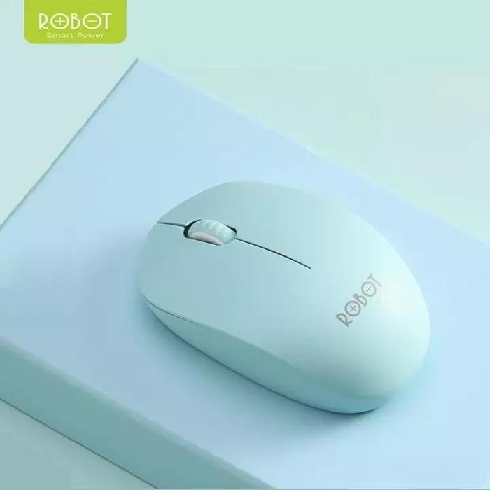 Gambar mouse m210 robot 2.4g wireless optical USB mouse - Biru Muda dari pakisko ponsel undefined Tokopedia