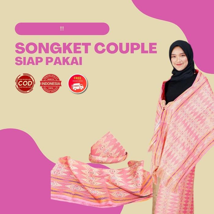 Gambar Songket Couple Palembang Siap Pakai BerMacam Warna Songket Cek Ipah - Pink dari Songket Cek Ipah undefined Tokopedia