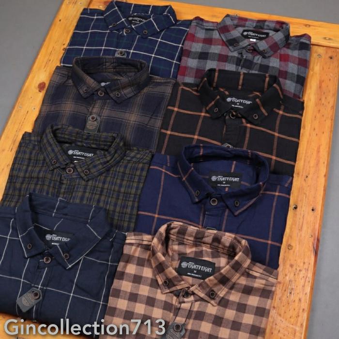 Jual Kemeja Flanel Pria Lengan Panjang 