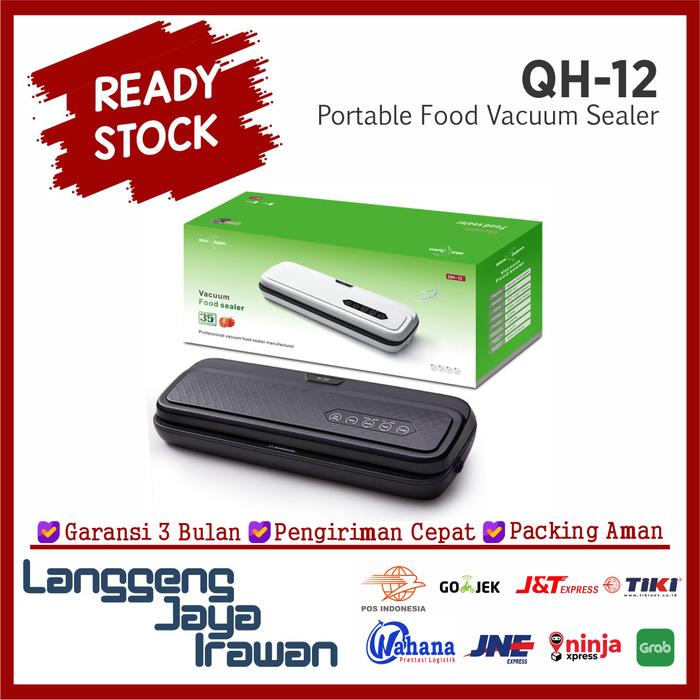 Gambar Vacuum Sealer QH12 QH-12 QH 12 Portable Food Mesin Vacum Seal 110W Vakum - extra 20plastik dari langgengjayalji undefined Tokopedia