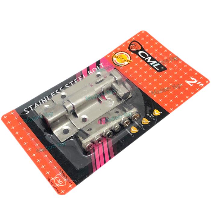 Gambar Grendel Slot Stenlis Stainlis Tebal Pintu Jendela 2 3 4 Inch CAMEL - 2 Inch dari Madam Yap undefined Tokopedia