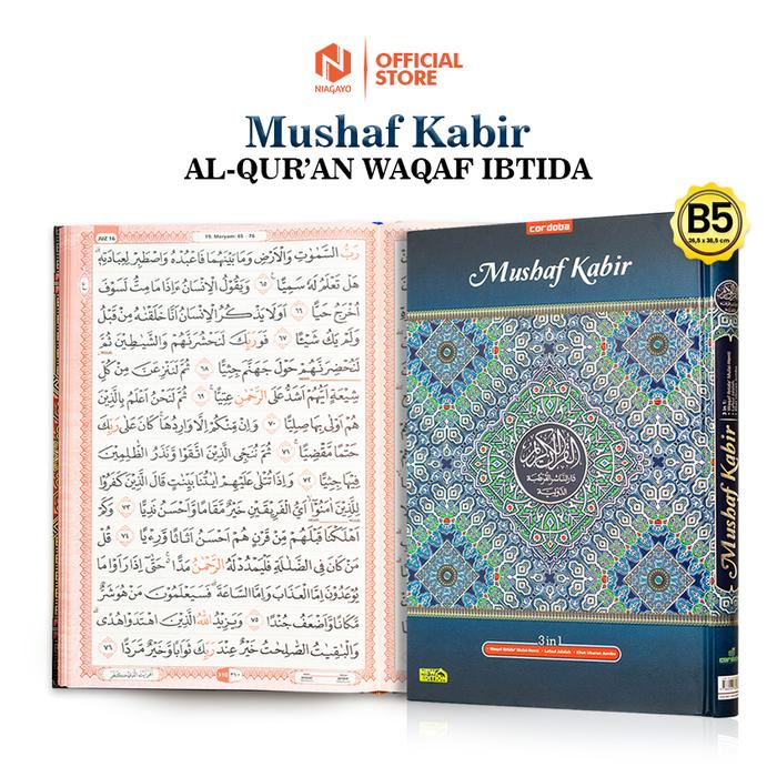Gambar Alquran Mushaf Kabir Al Quran Non Terjemah Cordoba - Biru dari Niagayo Official Shop undefined Tokopedia