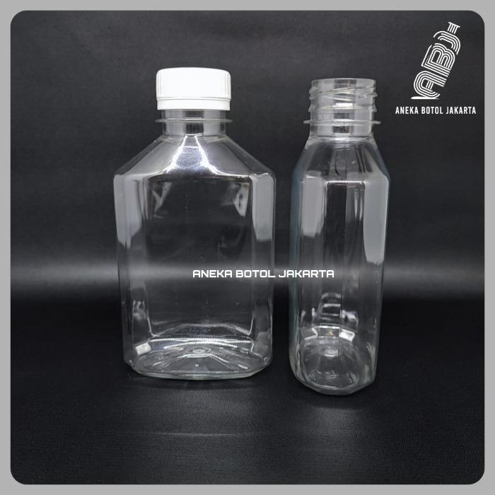Gambar Botol gepeng 250 ml / Botol ciu 250 ml / Botol plastik 250ml - Putih dari aneka.botol.jakarta undefined Tokopedia