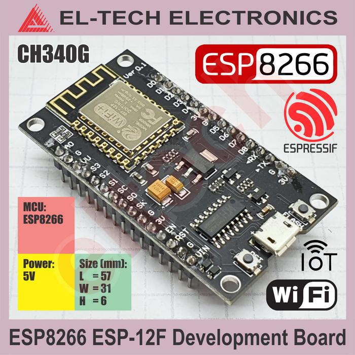 Gambar ESP8266 8266 ESP 12E 12F 12N WiFi Development Board Kit Module - ESP8266 ESP-12F dari ELTECH online undefined Tokopedia