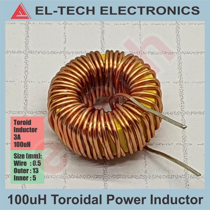 Gambar Toroidal Toroid Power Inductor Induktor Kumparan Lilitan - 100uH dari ELTECH online undefined Tokopedia