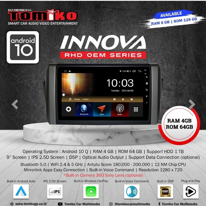 Jual headunit innova reborn, android Tomiko Kota Tangerang Pk