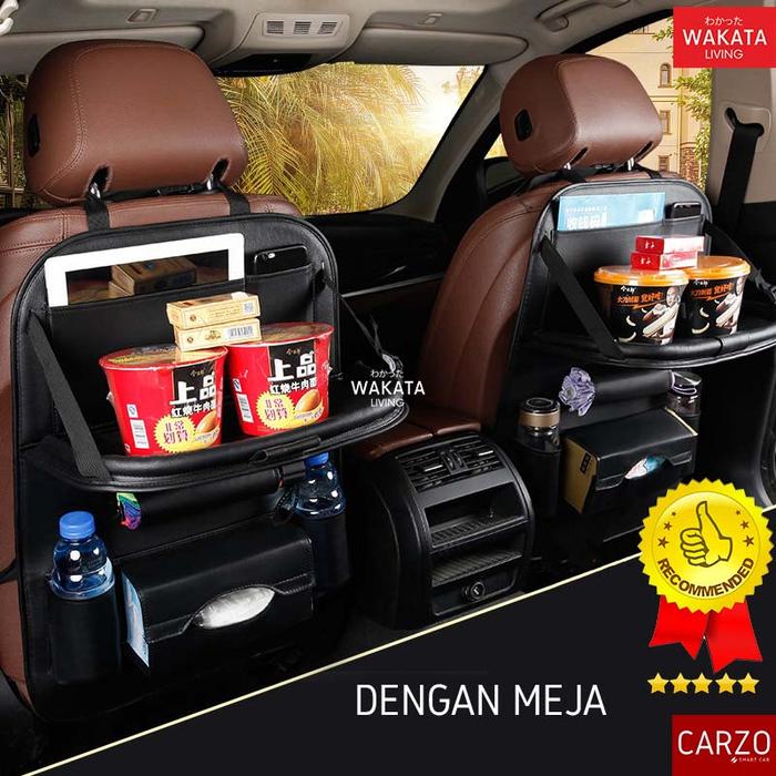 Gambar Original Premium Car Seat Back Organizer/Tas Belakang Jok Mobil/Carzo - Hitam dari Wakata Living undefined Tokopedia