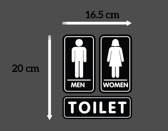 Gambar STICKER CUTTING LOGO TOILET MEN AND WOMEN BAHAN STIKER MERK ORACAL - 20 cm x 16.5 cm dari ELEGAN STICKER undefined Tokopedia