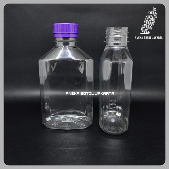 Gambar Botol gepeng 250 ml / Botol ciu 250 ml / Botol plastik 250ml - Ungu dari aneka.botol.jakarta undefined Tokopedia