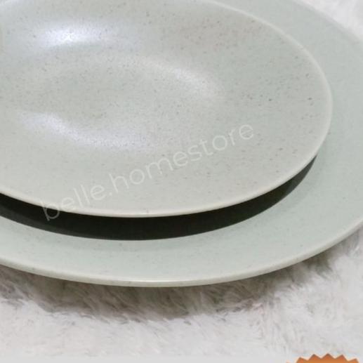 Gambar PIRING KERAMIK RUSTIC SPECKLE D 27.5cm by BELLE.HOMESTORE Kitchenware - hijau muda dari Belle.Homestore undefined Tokopedia
