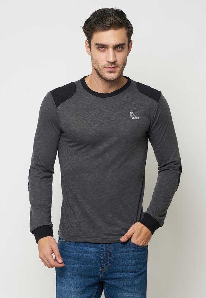 Gambar SRX 39 Tactical Wear T-Shirt Slim Fit Grey/Black Lengan Panjang - M dari tokosritex undefined Tokopedia