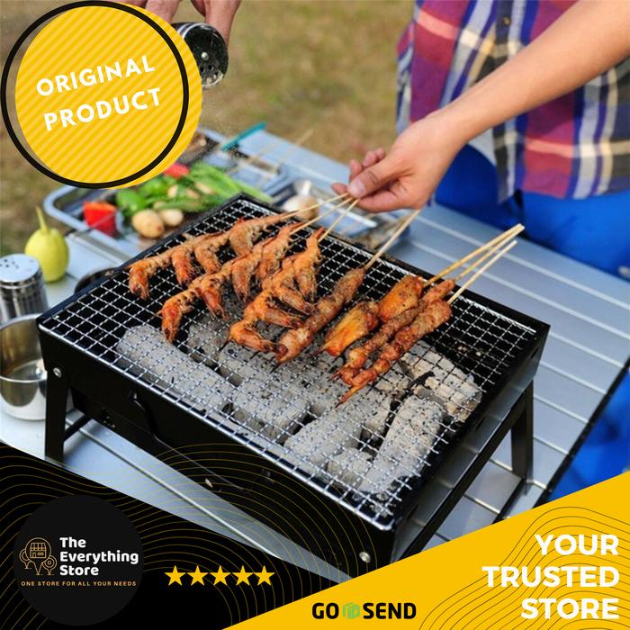 Gambar BABALE Alat Panggang Arang BBQ Outdoor Desktop Grill Stove Foldable dari TheEverythingStoreID undefined Tokopedia
