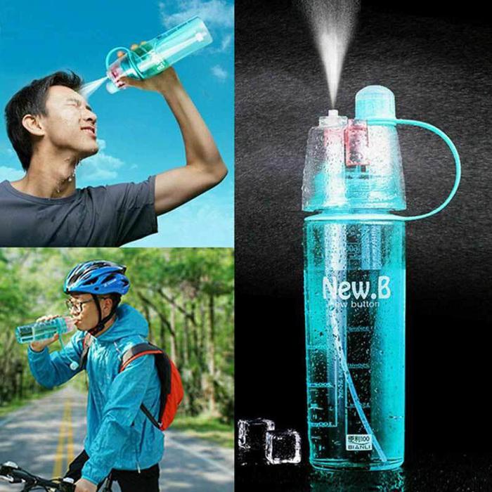 Gambar botol minum sport spray water bottle NEW B 600ml botol minum semprot - Random dari tokoijoaction undefined Tokopedia