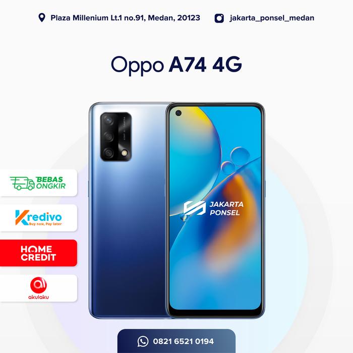 Gambar Oppo A74 6/128GB - Garansi resmi/Nasional - CPH2219 - MIDNIGHT BLUE dari jakarta ponsel medan undefined Tokopedia