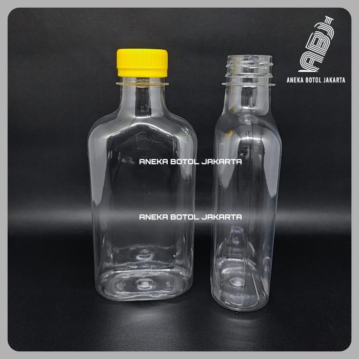 Gambar Botol plastik gepeng 300 ml / Botol PET gepeng 300 ml tutup LN - Kuning dari aneka.botol.jakarta undefined Tokopedia