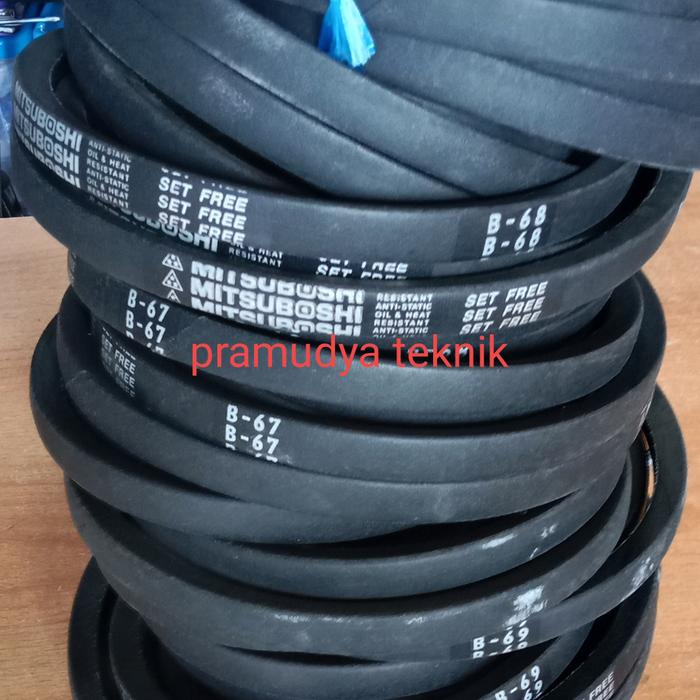 Gambar v belt / fanbelt B66 B67 B68 B69 B70 Mitsuboshi - B66 dari pramudya teknik01 undefined Tokopedia