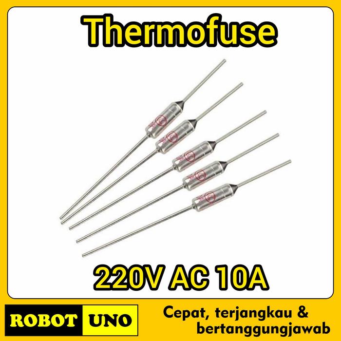 Gambar Thermofuse Thermal Fuse 10A 250VDC Magic Com Dispenser Setrika - 169° Celcius dari ROBOT.UNO undefined Tokopedia