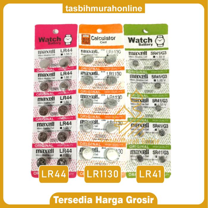 Gambar Baterai Tasbih Digital Merk Maxell - LEDAlarm LR1130 dari Tasbih Murah Online undefined Tokopedia
