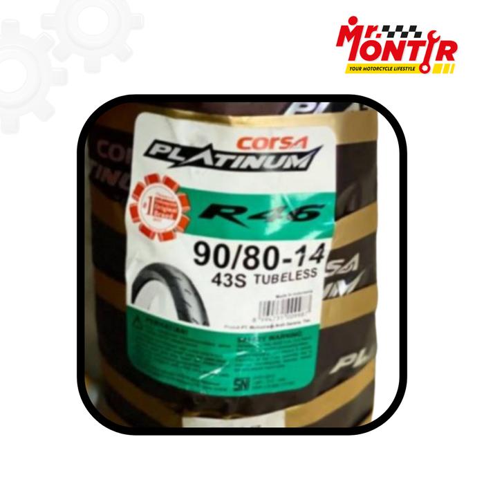 Gambar Ban Motor Matic & Bebek Corsa R46 90/80, 100/80 Soft Compound - 90/80-14 dari Mr.Montir Kebumen undefined Tokopedia