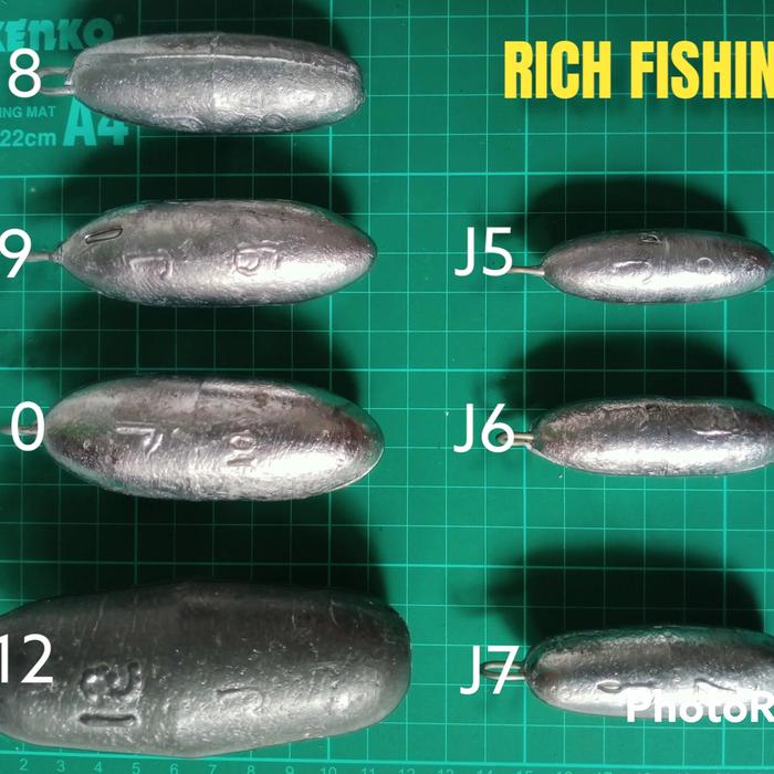 Gambar PEMBERAT/ TIMAH MANCING j12-j5 dari RichFishing undefined Tokopedia
