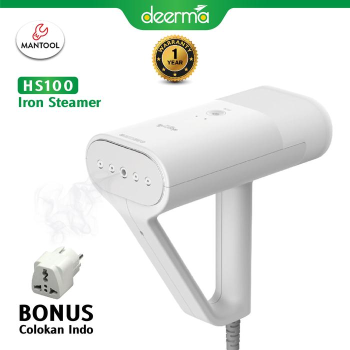 Gambar Deerma HS100 iron Steam Setrika Uap Handheld Portable Steamer Elektrik dari Mantool Teknik undefined Tokopedia