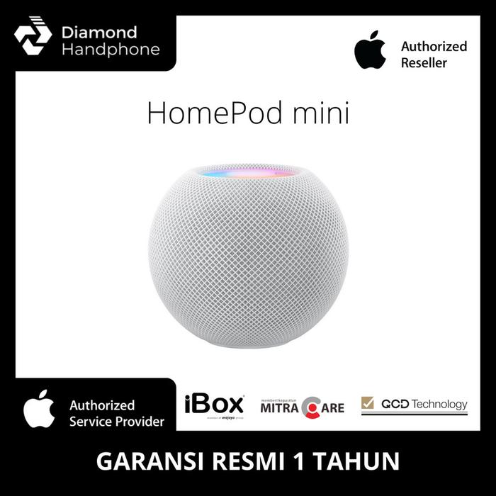 Gambar (RESMI) Apple HomePod Mini Smart Speaker Bluetooth Wireless - White dari Diamond Handphone Bali undefined Tokopedia