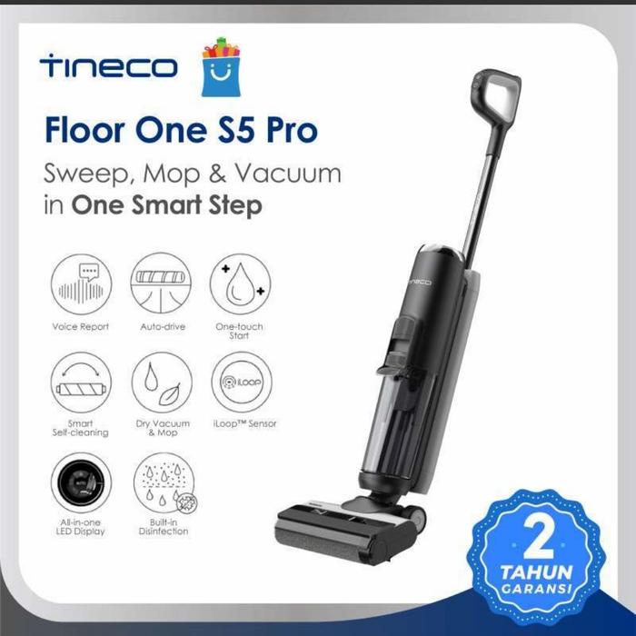 Gambar Tineco Floor One S5 Pro Wet Dry Vacuum Cleaner Cordless Stick Handheld dari Sachikimi undefined Tokopedia